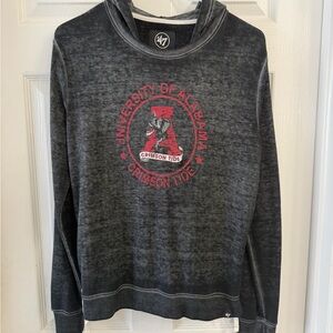 47 University of Alabama Crewneck Sweatshirt in Charcoal with Red Logo